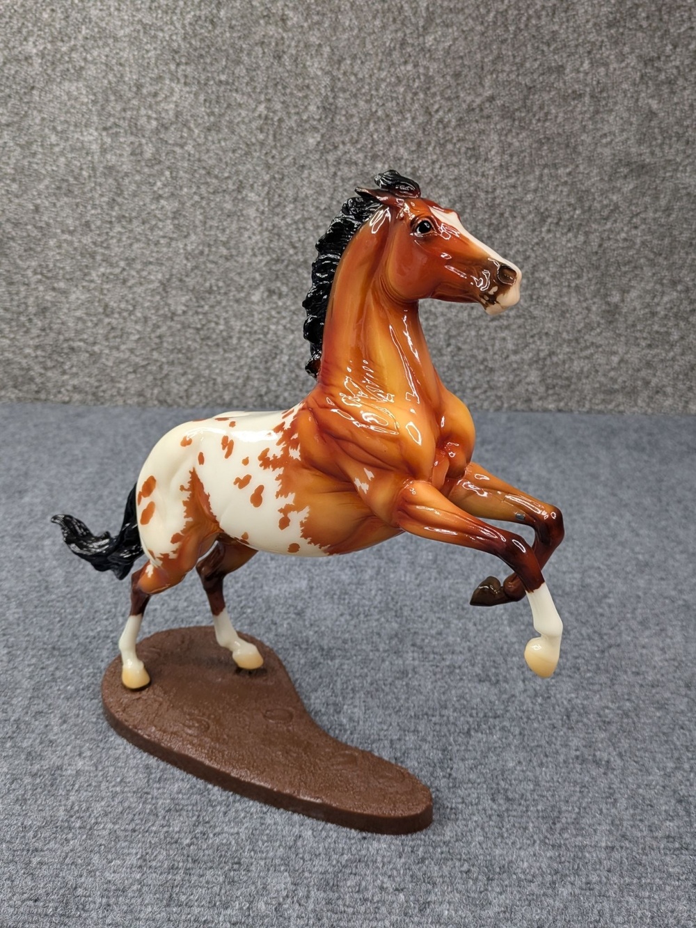 Breyer FLETCHER Collector Club 2018 Glossy Bay Appaloosa Wyatt Horse Figurine